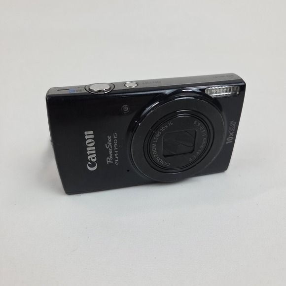 Canon Other - Canon Powershot ELPH 190 IS 10x Digital Camera Black Broken Cracked Display